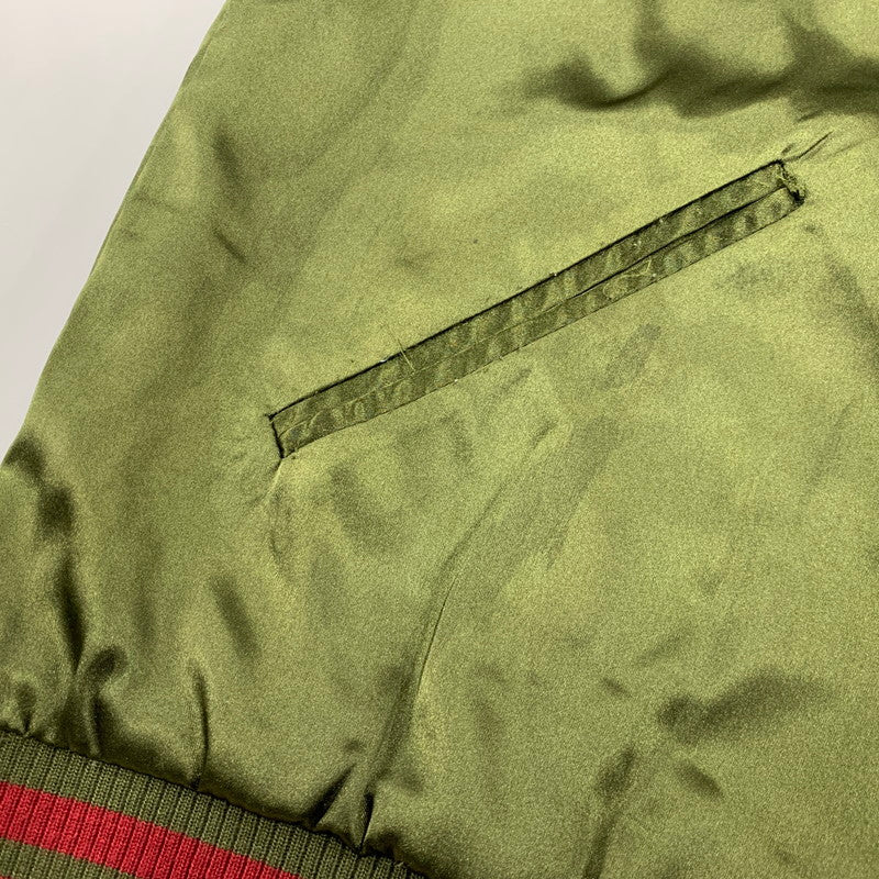 【現状渡し品】【メンズ】 ガールズ＆パンツァー プラウダ高校 リバーシブル スカジャン アウター 147-260611-cs-02-izu サイズ：XL カラー：カーキ×ベージュ/カーキ 万代Net店