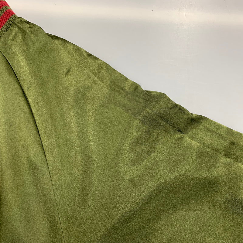 【現状渡し品】【メンズ】 ガールズ＆パンツァー プラウダ高校 リバーシブル スカジャン アウター 147-260611-cs-02-izu サイズ：XL カラー：カーキ×ベージュ/カーキ 万代Net店