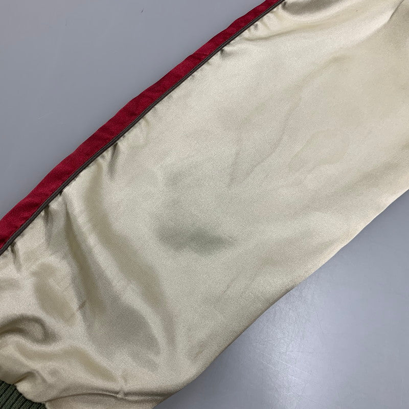 【現状渡し品】【メンズ】 ガールズ＆パンツァー プラウダ高校 リバーシブル スカジャン アウター 147-260611-cs-02-izu サイズ：XL カラー：カーキ×ベージュ/カーキ 万代Net店