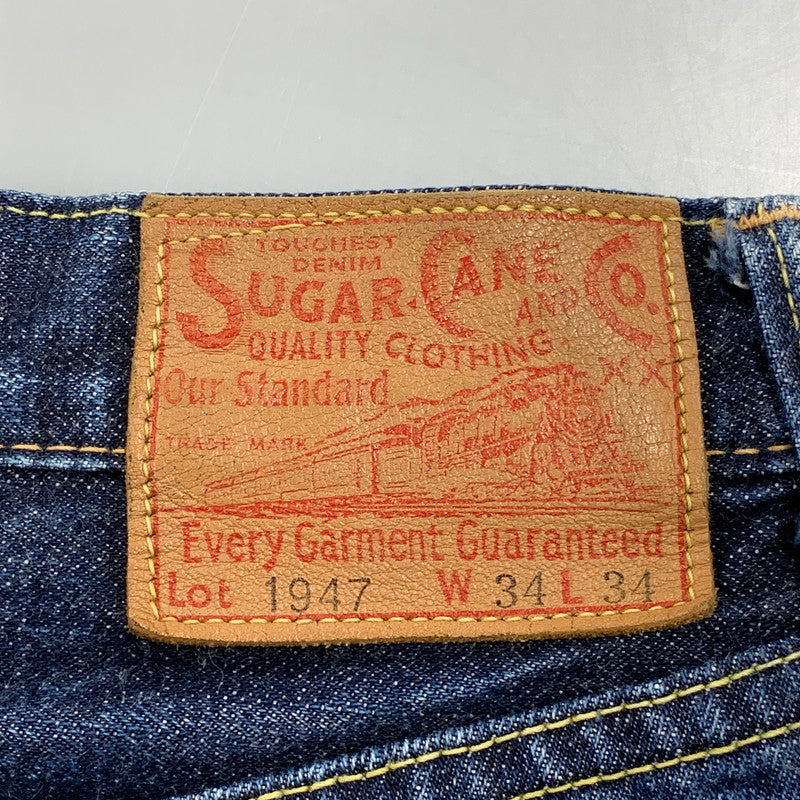 【中古品】【メンズ】 SUGAR CANE シュガーケーン SC41947 14.25OZ. DENIM 1947 MODEL デニム モデル パンツ ボトムス ズボン 156-260611-cs-04-izu サイズ：W34 L34 カラー：インディゴ 万代Net店
