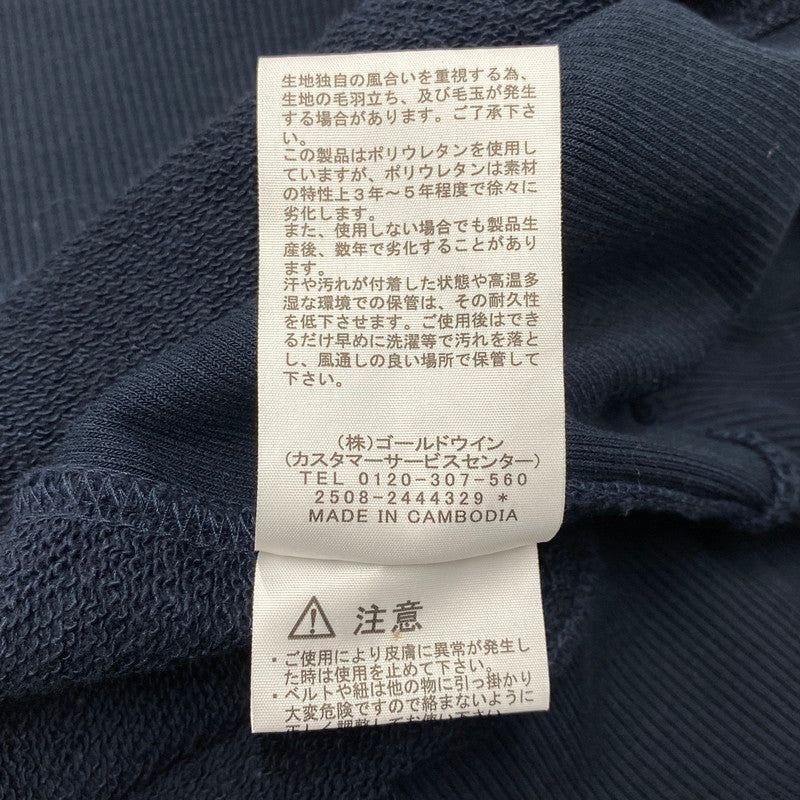 【中古品】【メンズ】 THE NORTH FACE ザ・ノースフェイス NT12333 SQUARE LOGO HOODIE スクエア ロゴ フーディー トップス 長袖 144-260624-cs-14-izu サイズ：L カラー：ネイビー 万代Net店
