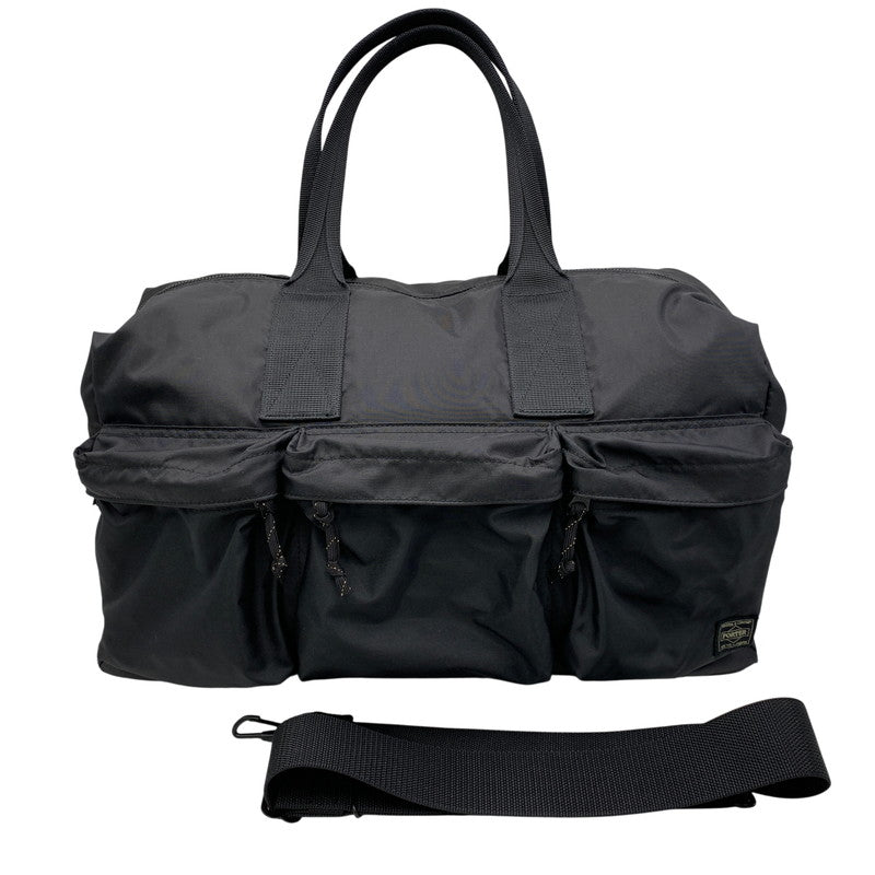 【中古品】【メンズ/レディース】 PORTER ポーター FORCE 2WAY DUFFLE BAG 855-05900 フォース ダッフルバッグ 188-260614-as-19-izu カラー：ブラック 万代Net店