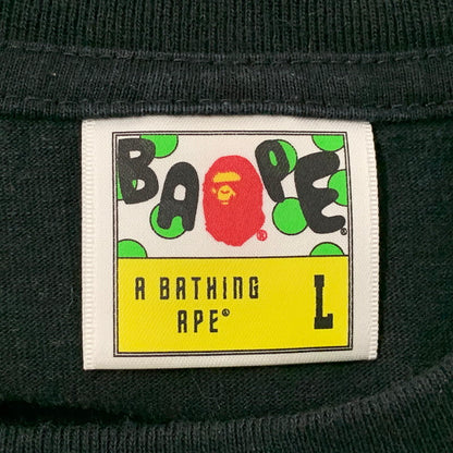 【中古品】【メンズ】 A BATHING APE アベイシングエイプ × BOUNTY HUNTER バウンティ ハンター BABY MILO ベイビーマイロ S S TEE ショートスリーブ Tシャツ トップス 半袖 142-260612-ya-05-izu サイズ：L カラー：ブラック 万代Net店