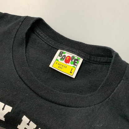 【中古品】【メンズ】 A BATHING APE アベイシングエイプ × BOUNTY HUNTER バウンティ ハンター BABY MILO ベイビーマイロ S S TEE ショートスリーブ Tシャツ トップス 半袖 142-260612-ya-05-izu サイズ：L カラー：ブラック 万代Net店