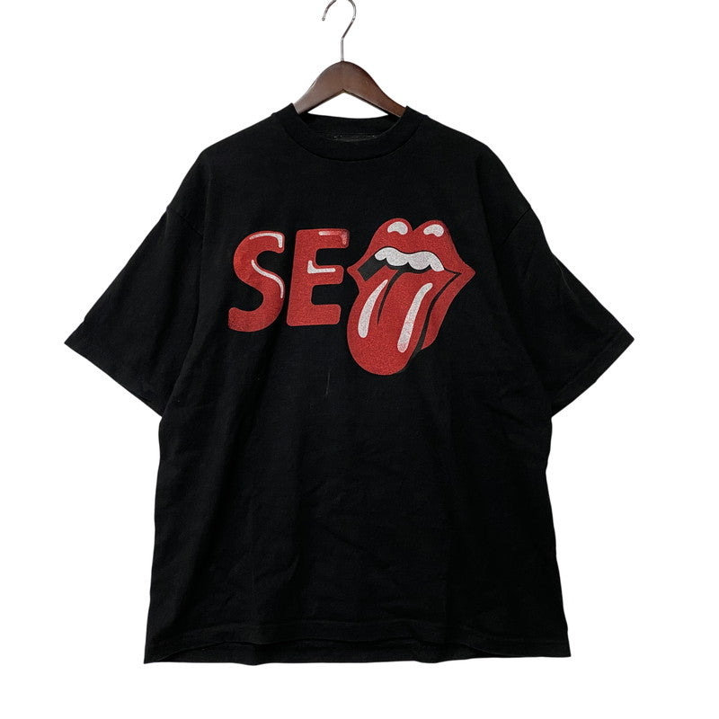 【中古品】【メンズ】 WIND AND SEA × THE ROLLING STONES ウィンダンシ―×ザ ローリングストーンズ 25SS WDS SS TEE ショートスリーブ ティー トップス 半袖 142-260613-cs-02-izu サイズ：L カラー：ブラック 万代Net店
