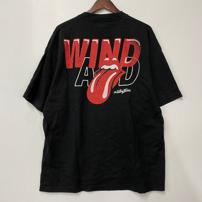 【中古品】【メンズ】 WIND AND SEA × THE ROLLING STONES ウィンダンシ―×ザ ローリングストーンズ 25SS WDS SS TEE ショートスリーブ ティー トップス 半袖 142-260613-cs-02-izu サイズ：L カラー：ブラック 万代Net店