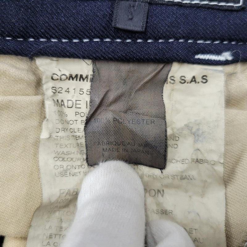 【中古品】【メンズ】 COMME des GARCONS SHIRT コムデギャルソンシャツ POLYESTER WORK PANTS S24155 ポリエステル ワークパンツ 151-260617-as-07-izu サイズ：S カラー：ネイビー 万代Net店