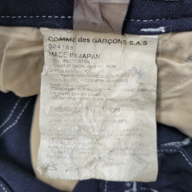 【中古品】【メンズ】 COMME des GARCONS SHIRT コムデギャルソンシャツ POLYESTER WORK PANTS S24155 ポリエステル ワークパンツ 151-260617-as-07-izu サイズ：S カラー：ネイビー 万代Net店