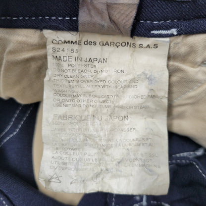 【中古品】【メンズ】 COMME des GARCONS SHIRT コムデギャルソンシャツ POLYESTER WORK PANTS S24155 ポリエステル ワークパンツ 151-260617-as-07-izu サイズ：S カラー：ネイビー 万代Net店