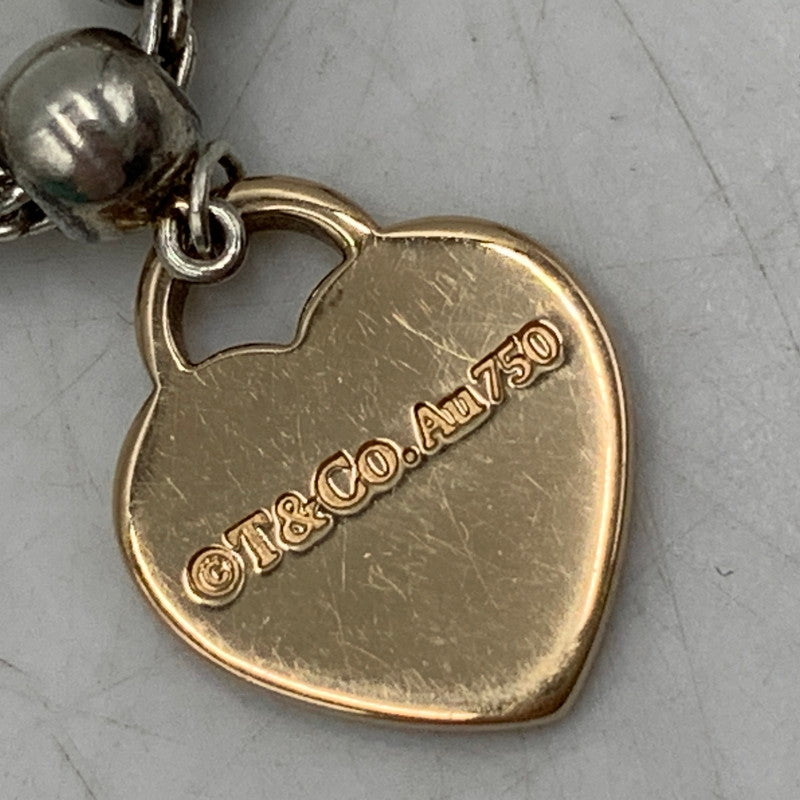 【中古品】【レディース】 TIFFANY&Co. ティファニー 750 AG925 RETURN TO HEART BRACELET リターン トゥ ハート ブレスレット アクセサリー 182-260614-as-20-izu カラー：シルバー×ゴールド系 万代Net店