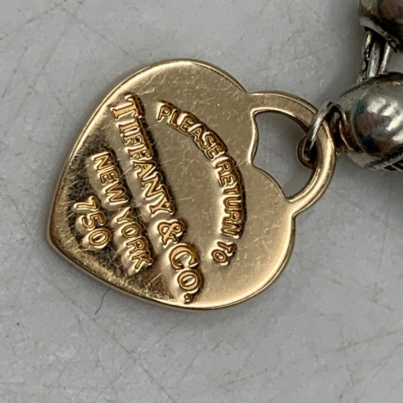 【中古品】【レディース】 TIFFANY&Co. ティファニー 750 AG925 RETURN TO HEART BRACELET リターン トゥ ハート ブレスレット アクセサリー 182-260614-as-20-izu カラー：シルバー×ゴールド系 万代Net店