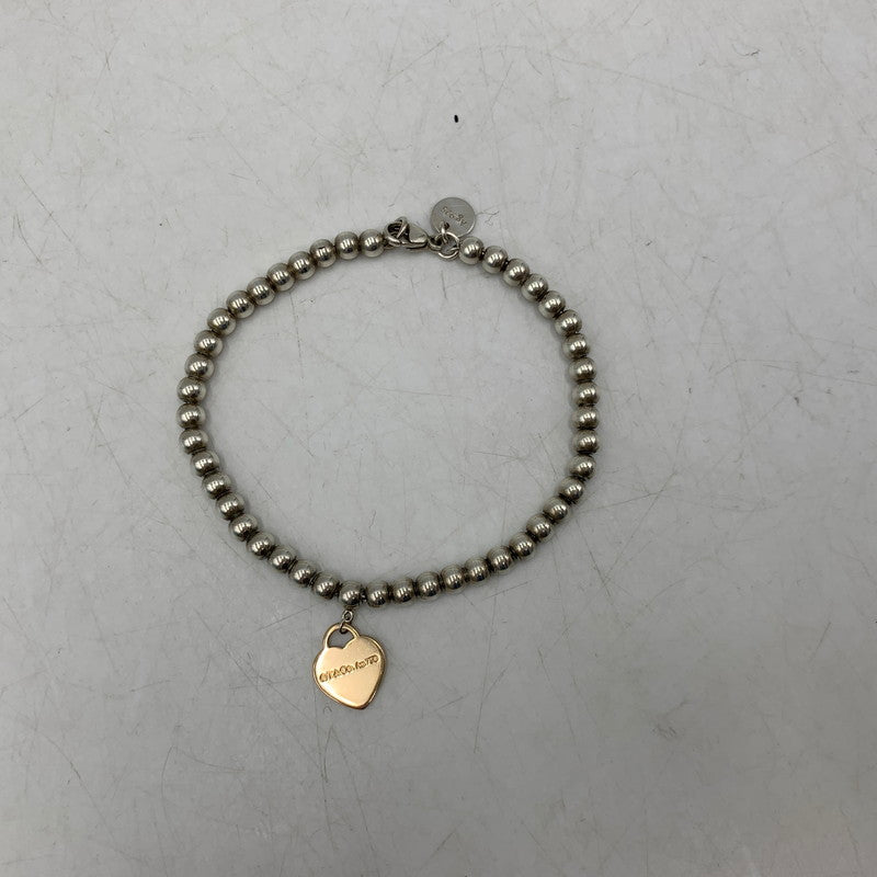 【中古品】【レディース】 TIFFANY&Co. ティファニー 750 AG925 RETURN TO HEART BRACELET リターン トゥ ハート ブレスレット アクセサリー 182-260614-as-20-izu カラー：シルバー×ゴールド系 万代Net店