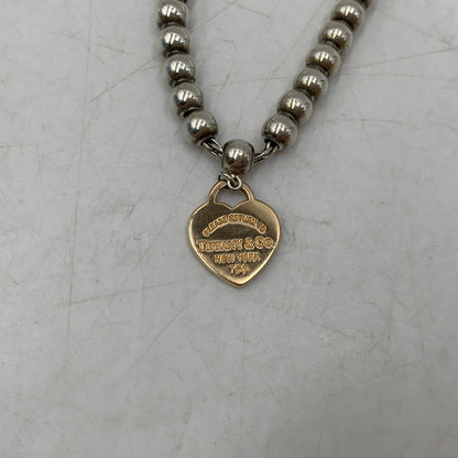 【中古品】【レディース】 TIFFANY&Co. ティファニー 750 AG925 RETURN TO HEART BRACELET リターン トゥ ハート ブレスレット アクセサリー 182-260614-as-20-izu カラー：シルバー×ゴールド系 万代Net店