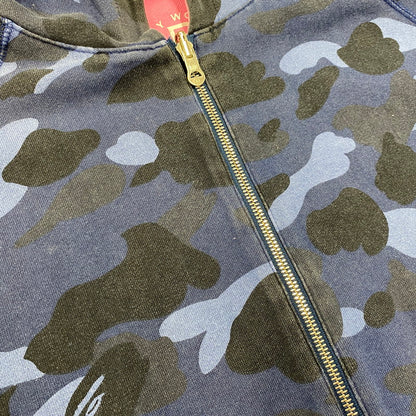 【中古品】【メンズ】 BAPE BY A BATHING APE ベイプ バイ アベイシングエイプ MILO BAPE REVERSIBLE ZIP HOODIE マイロ ベイプ リバーシブル ジップ フーディー トップス 長袖 142-260613-cs-03-izu サイズ：不明 カラー：ネイビー系/ピンク 万代Net店