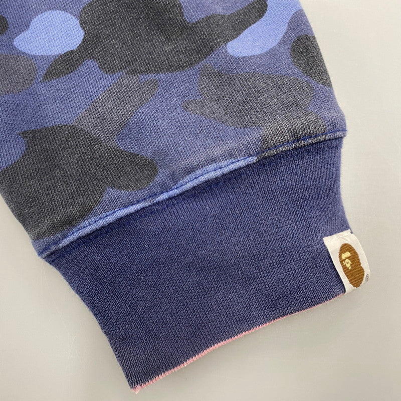 【中古品】【メンズ】 BAPE BY A BATHING APE ベイプ バイ アベイシングエイプ MILO BAPE REVERSIBLE ZIP HOODIE マイロ ベイプ リバーシブル ジップ フーディー トップス 長袖 142-260613-cs-03-izu サイズ：不明 カラー：ネイビー系/ピンク 万代Net店