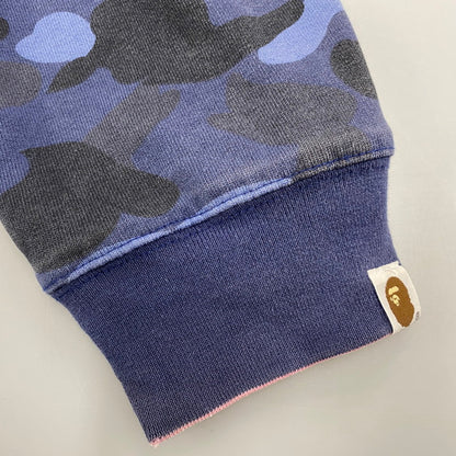 【中古品】【メンズ】 BAPE BY A BATHING APE ベイプ バイ アベイシングエイプ MILO BAPE REVERSIBLE ZIP HOODIE マイロ ベイプ リバーシブル ジップ フーディー トップス 長袖 142-260613-cs-03-izu サイズ：不明 カラー：ネイビー系/ピンク 万代Net店