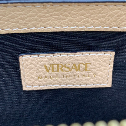 【中古品】【メンズ/レディース】 VERSACE ヴェルサーチ VIRTUS ROUND ZIP WALLET ヴィルトゥス ラウンドジップ ウォレット 長財布 181-260614-as-18-izu カラー：ベージュ 万代Net店