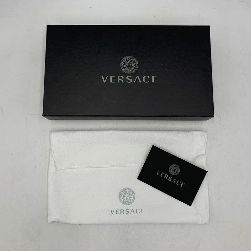 【中古品】【メンズ/レディース】 VERSACE ヴェルサーチ VIRTUS ROUND ZIP WALLET ヴィルトゥス ラウンドジップ ウォレット 長財布 181-260614-as-18-izu カラー：ベージュ 万代Net店
