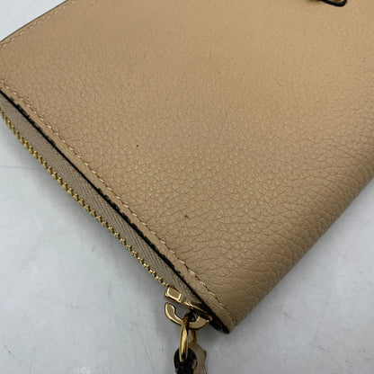 【中古品】【メンズ/レディース】 VERSACE ヴェルサーチ VIRTUS ROUND ZIP WALLET ヴィルトゥス ラウンドジップ ウォレット 長財布 181-260614-as-18-izu カラー：ベージュ 万代Net店
