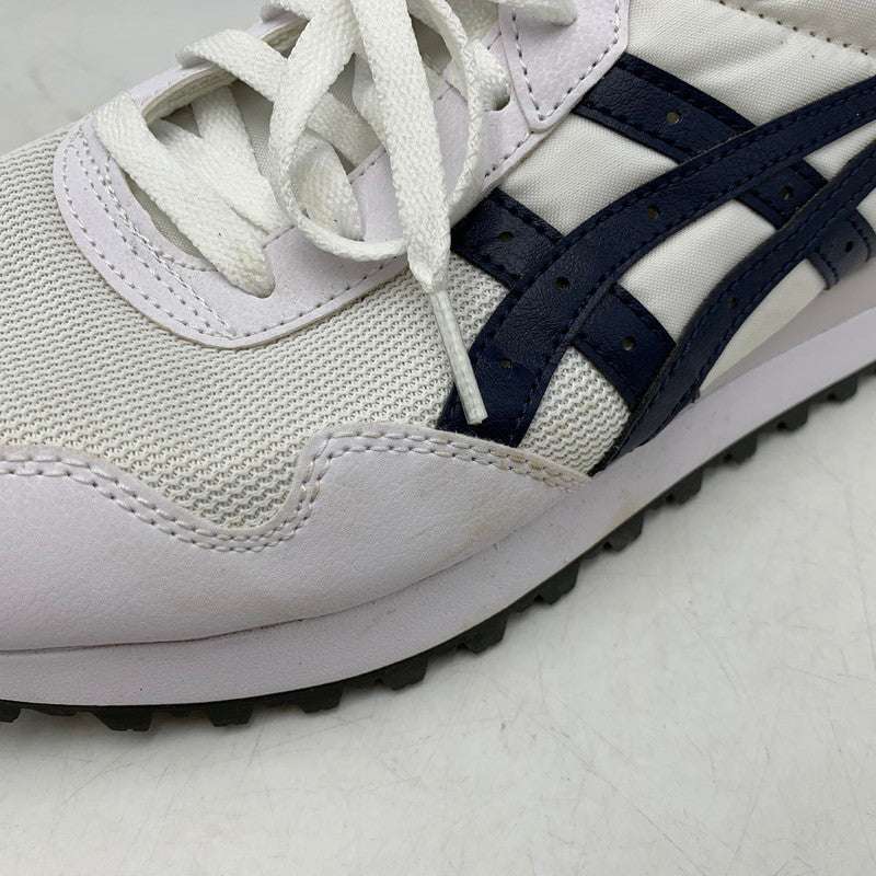 【中古品】【メンズ】 ASICS アシックス 1201A792 TIGER RUNNER タイガーランナー II スニーカー シューズ 靴 162-260625-ya-16-izu サイズ：27cm カラー：ホワイト×ネイビー 万代Net店