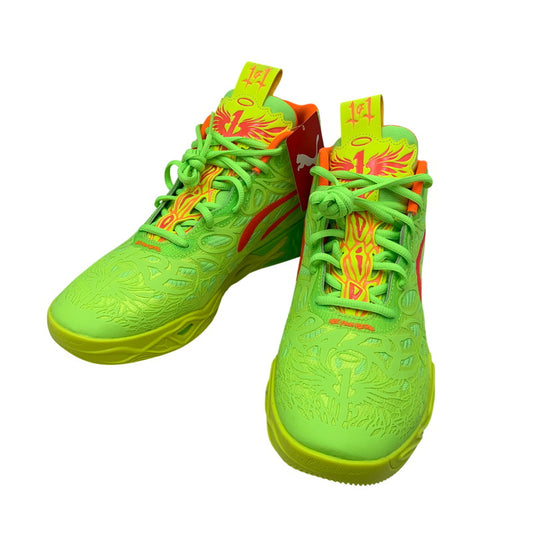 【中古美品】【メンズ】 PUMA プーマ 311421-01 MB04 GEM スニーカー 靴 162-260614-kh-02-izu サイズ：27.5 カラー：ネオングリーン系 万代Net店