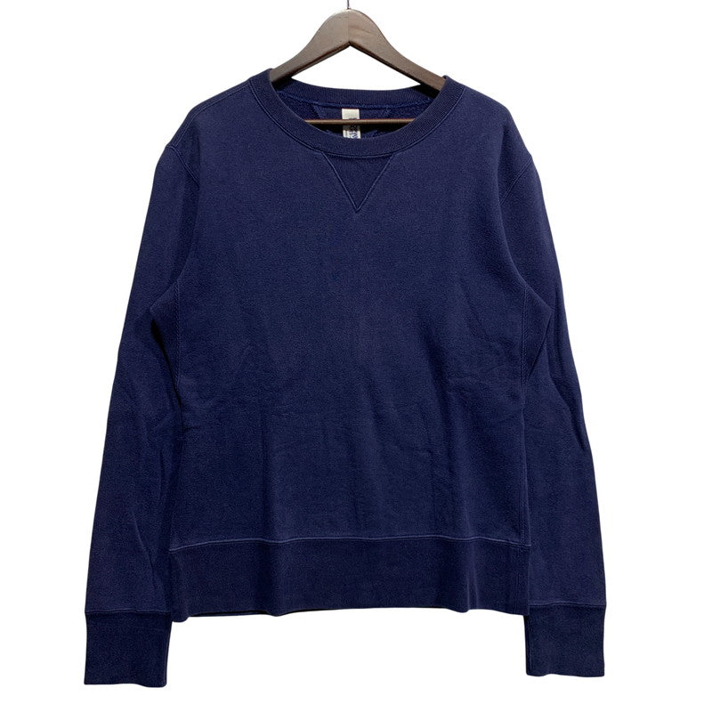 【中古品】【メンズ】 LOOPWHEELER ループウィラー BEAMS+別注 ビームスプラス 両V SWEAT SHIRT スウェット シャツ トップス 長袖 147-260627-cs-08-izu サイズ：L カラー：ネイビー 万代Net店