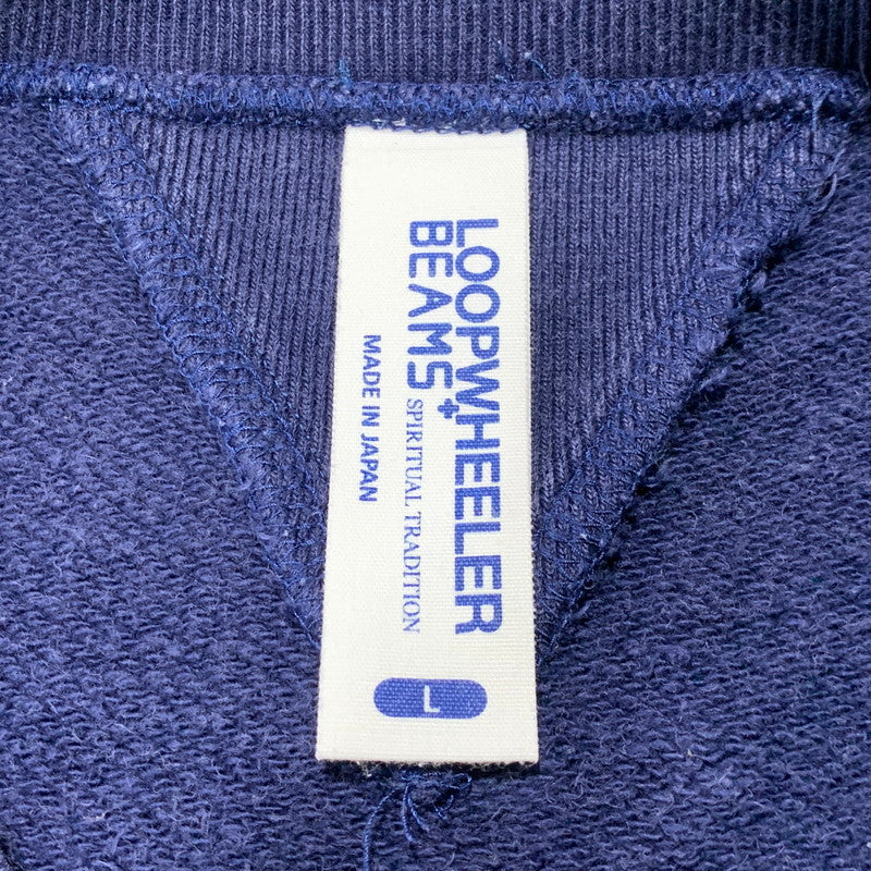 【中古品】【メンズ】 LOOPWHEELER ループウィラー BEAMS+別注 ビームスプラス 両V SWEAT SHIRT スウェット シャツ トップス 長袖 147-260627-cs-08-izu サイズ：L カラー：ネイビー 万代Net店