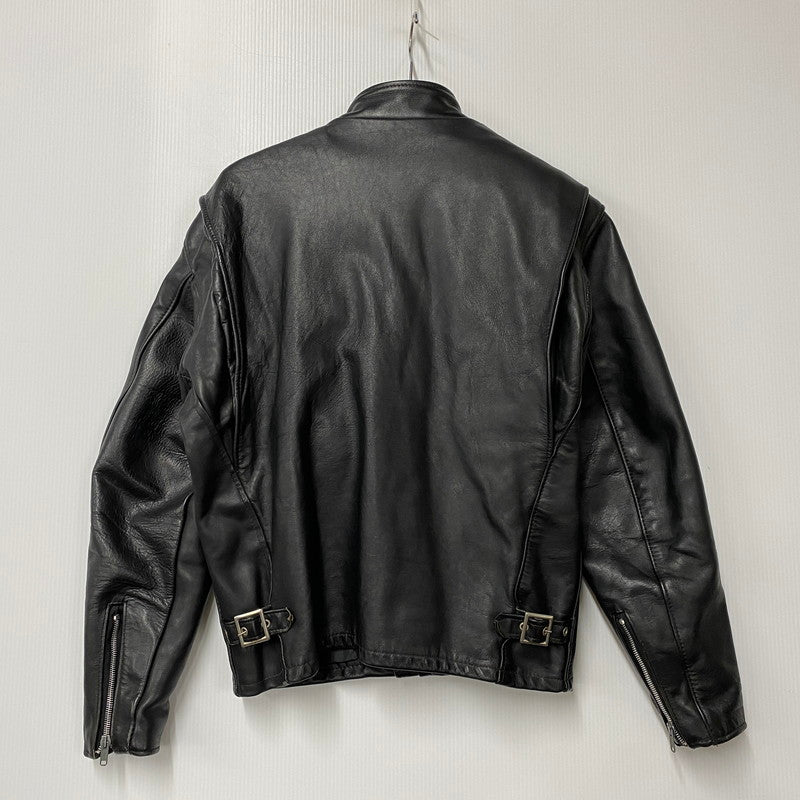 【中古品】【メンズ】 SCHOTT ショット 641 USA製 BOA LINER STANDCOLLAR SINGLE RIDERS JACKET ボア ライナー スタンドカラー シングル ライダース ジャケット アウター 145-260615-cs-01-izu サイズ：40 カラー：ブラック 万代Net店