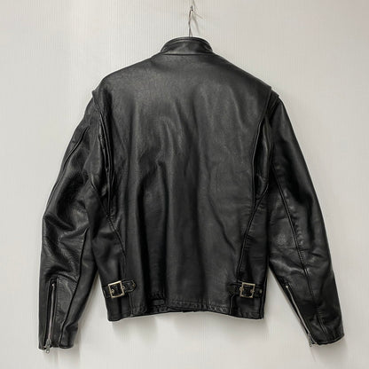 【中古品】【メンズ】 SCHOTT ショット 641 USA製 BOA LINER STANDCOLLAR SINGLE RIDERS JACKET ボア ライナー スタンドカラー シングル ライダース ジャケット アウター 145-260615-cs-01-izu サイズ：40 カラー：ブラック 万代Net店