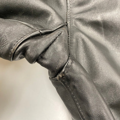 【中古品】【メンズ】 SCHOTT ショット 641 USA製 BOA LINER STANDCOLLAR SINGLE RIDERS JACKET ボア ライナー スタンドカラー シングル ライダース ジャケット アウター 145-260615-cs-01-izu サイズ：40 カラー：ブラック 万代Net店
