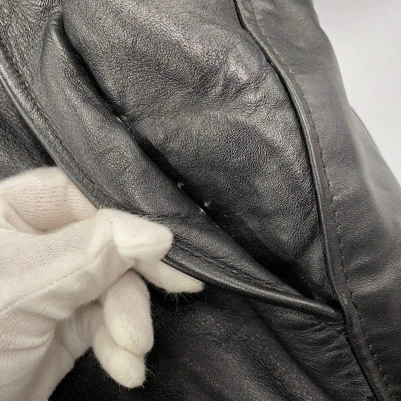 【中古品】【メンズ】 SCHOTT ショット 641 USA製 BOA LINER STANDCOLLAR SINGLE RIDERS JACKET ボア ライナー スタンドカラー シングル ライダース ジャケット アウター 145-260615-cs-01-izu サイズ：40 カラー：ブラック 万代Net店