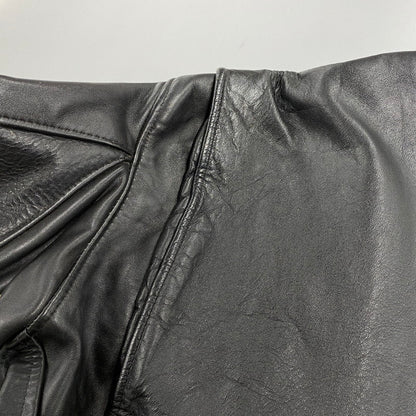 【中古品】【メンズ】 SCHOTT ショット 641 USA製 BOA LINER STANDCOLLAR SINGLE RIDERS JACKET ボア ライナー スタンドカラー シングル ライダース ジャケット アウター 145-260615-cs-01-izu サイズ：40 カラー：ブラック 万代Net店