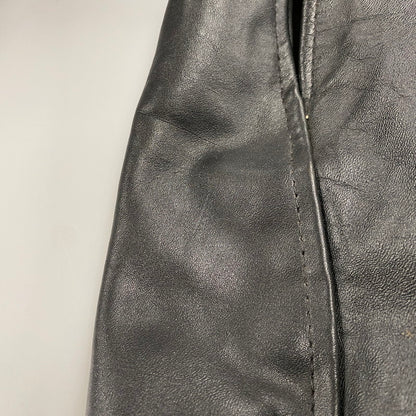 【中古品】【メンズ】 SCHOTT ショット 641 USA製 BOA LINER STANDCOLLAR SINGLE RIDERS JACKET ボア ライナー スタンドカラー シングル ライダース ジャケット アウター 145-260615-cs-01-izu サイズ：40 カラー：ブラック 万代Net店