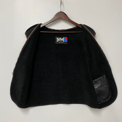 【中古品】【メンズ】 SCHOTT ショット 641 USA製 BOA LINER STANDCOLLAR SINGLE RIDERS JACKET ボア ライナー スタンドカラー シングル ライダース ジャケット アウター 145-260615-cs-01-izu サイズ：40 カラー：ブラック 万代Net店