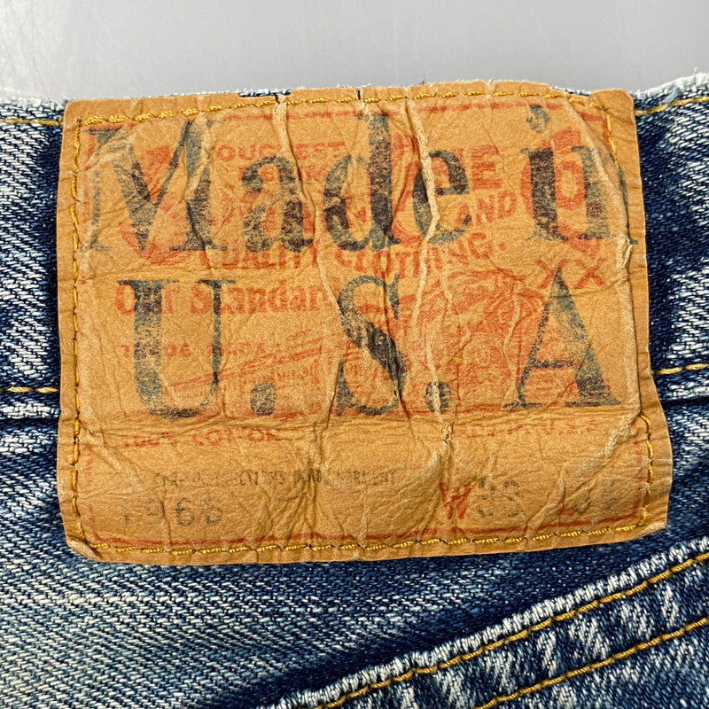 【中古品】【メンズ】 SUGAR CANE シュガーケーン USA製 1966 MODEL DENIM PANTS デニム パンツ ボトムス 156-260617-kh-09-izu サイズ：33×34 カラー：インディゴ 万代Net店