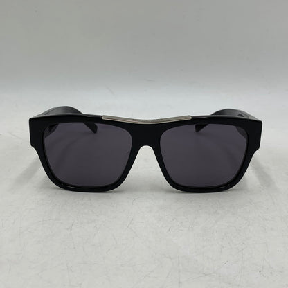 【中古品】【メンズ/レディース】 GIVENCHY ジバンシィ GV40006 SQUARE SUNGLASSES スクエア サングラス 182-260614-kh-08-izu サイズ：58□16-135 カラー：ブラック 万代Net店
