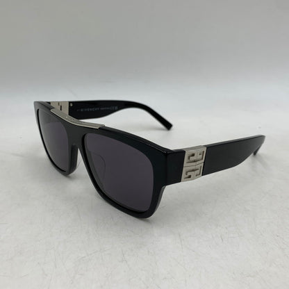【中古品】【メンズ/レディース】 GIVENCHY ジバンシィ GV40006 SQUARE SUNGLASSES スクエア サングラス 182-260614-kh-08-izu サイズ：58□16-135 カラー：ブラック 万代Net店