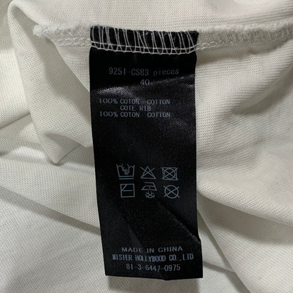 【中古品】【メンズ】 N.HOOLYWOOD エヌハリウッド 9251-CS83 TEST PRODUCT EXCHANGE SERVICE テスト プロダクト エクスチェンジ サービス Tシャツ トップス 半袖 140-260627-cs-05-izu サイズ：40 カラー：ホワイト 万代Net店