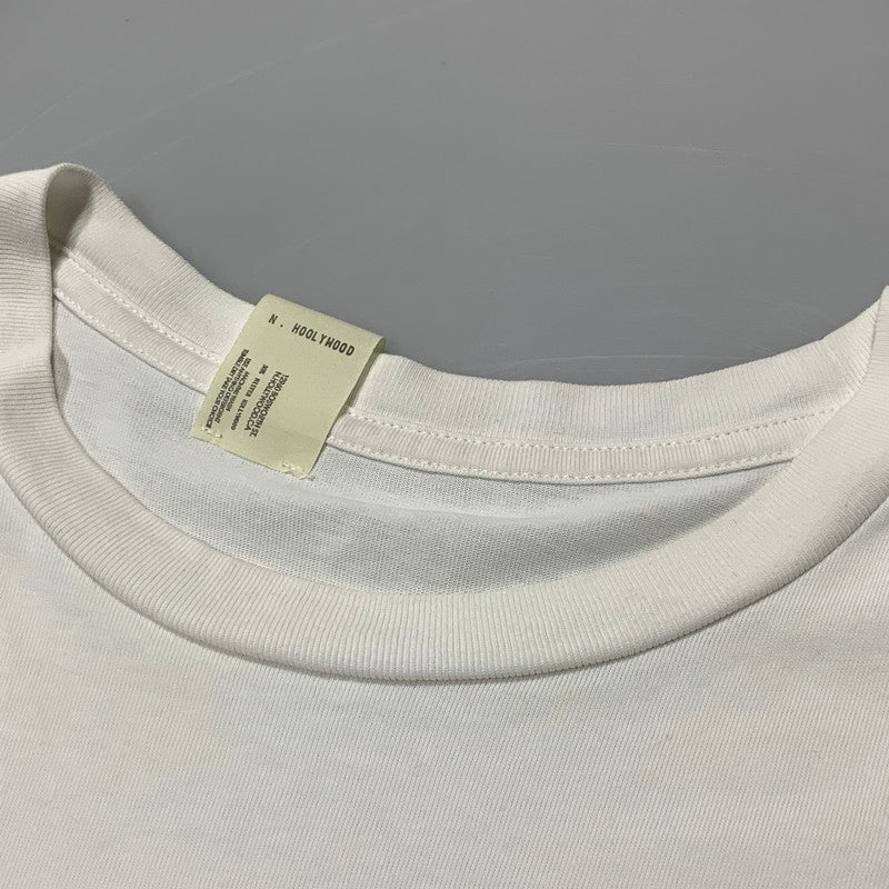 【中古品】【メンズ】 N.HOOLYWOOD エヌハリウッド 9251-CS83 TEST PRODUCT EXCHANGE SERVICE テスト プロダクト エクスチェンジ サービス Tシャツ トップス 半袖 140-260627-cs-05-izu サイズ：40 カラー：ホワイト 万代Net店