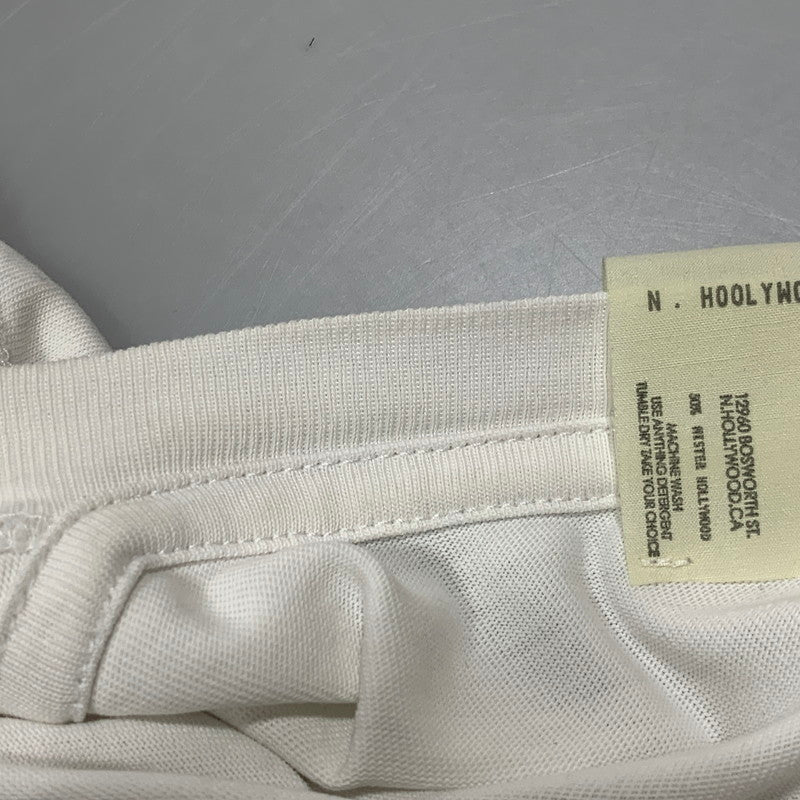 【中古品】【メンズ】 N.HOOLYWOOD エヌハリウッド 9251-CS83 TEST PRODUCT EXCHANGE SERVICE テスト プロダクト エクスチェンジ サービス Tシャツ トップス 半袖 140-260627-cs-05-izu サイズ：40 カラー：ホワイト 万代Net店
