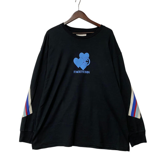【中古品】【メンズ】 FACETASM×CPD ファセッタズム×シーピーディー CPD-TEE-U01 24AW LOVE RIB LONG TEE ラブ リブ ロング ティー トップス 長袖 140-260615-cs-06-izu サイズ：5 カラー：ブラック 万代Net店