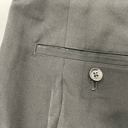 【中古品】【メンズ】 YOHJI YAMAMOTO POUR HOMME ヨウジヤマモトプールオム HM-P02-100 WOOL GABARDINE RANDOM TACK PANTS ウール ギャバジン タック パンツ 151-260617-kh-10-izu サイズ：2 カラー：ブラック 万代Net店