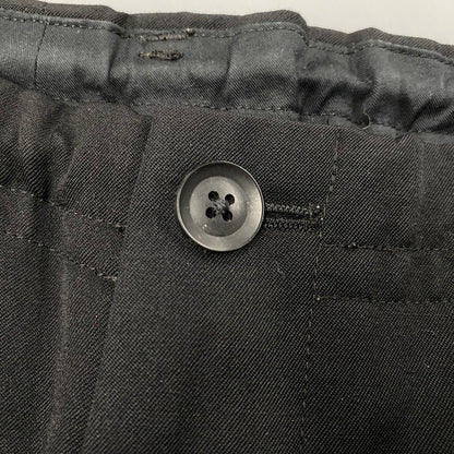 【中古品】【メンズ】 YOHJI YAMAMOTO POUR HOMME ヨウジヤマモトプールオム HM-P02-100 WOOL GABARDINE RANDOM TACK PANTS ウール ギャバジン タック パンツ 151-260617-kh-10-izu サイズ：2 カラー：ブラック 万代Net店