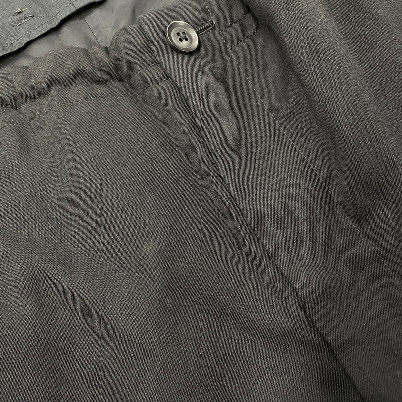【中古品】【メンズ】 YOHJI YAMAMOTO POUR HOMME ヨウジヤマモトプールオム HM-P02-100 WOOL GABARDINE RANDOM TACK PANTS ウール ギャバジン タック パンツ 151-260617-kh-10-izu サイズ：2 カラー：ブラック 万代Net店