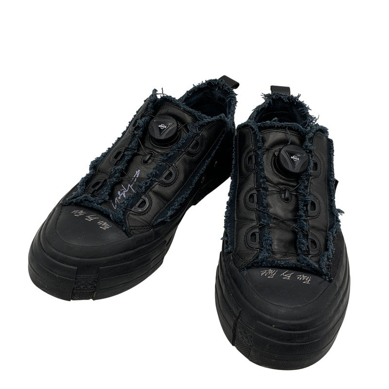 【中古品】【メンズ】 VESSEL ベッセル × YOHJI YAMAMOTO ヨウジヤマモト HD-E07-860 LOW TOP SNEAKERS ロウ トップ スニーカー 靴 162-260614-kh-03-izu サイズ：28 カラー：ブラック 万代Net店