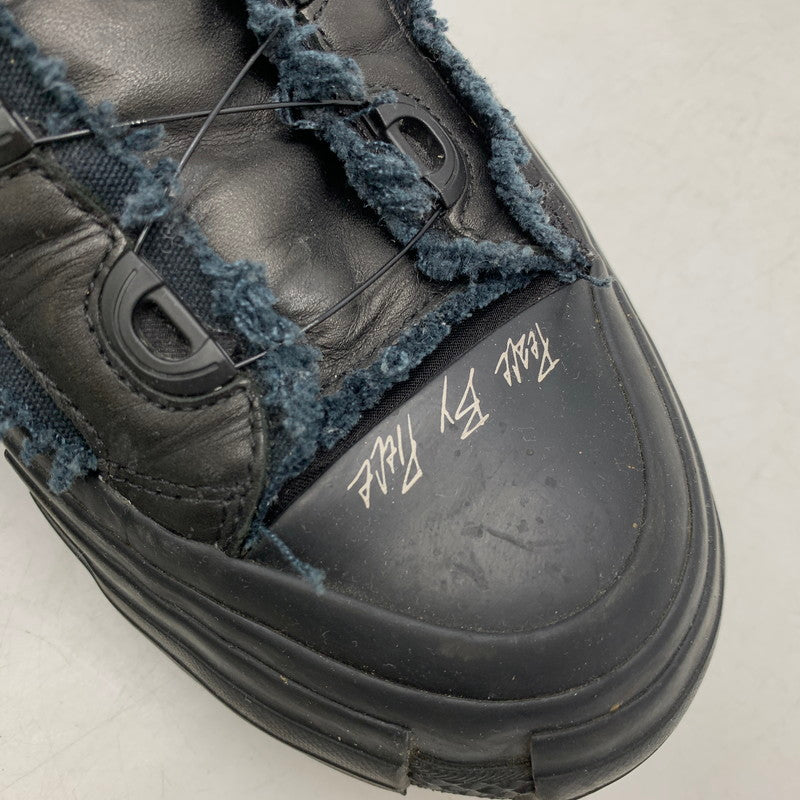 【中古品】【メンズ】 VESSEL ベッセル × YOHJI YAMAMOTO ヨウジヤマモト HD-E07-860 LOW TOP SNEAKERS ロウ トップ スニーカー 靴 162-260614-kh-03-izu サイズ：28 カラー：ブラック 万代Net店