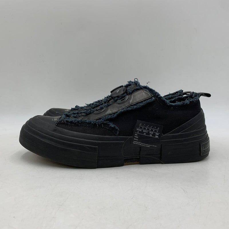 【中古品】【メンズ】 VESSEL ベッセル × YOHJI YAMAMOTO ヨウジヤマモト HD-E07-860 LOW TOP SNEAKERS ロウ トップ スニーカー 靴 162-260614-kh-03-izu サイズ：28 カラー：ブラック 万代Net店