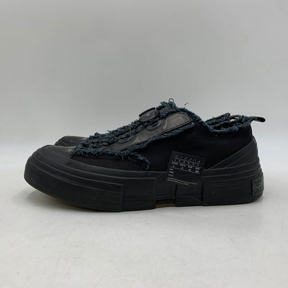 【中古品】【メンズ】 VESSEL ベッセル × YOHJI YAMAMOTO ヨウジヤマモト HD-E07-860 LOW TOP SNEAKERS ロウ トップ スニーカー 靴 162-260614-kh-03-izu サイズ：28 カラー：ブラック 万代Net店