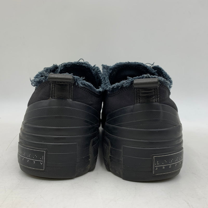 【中古品】【メンズ】 VESSEL ベッセル × YOHJI YAMAMOTO ヨウジヤマモト HD-E07-860 LOW TOP SNEAKERS ロウ トップ スニーカー 靴 162-260614-kh-03-izu サイズ：28 カラー：ブラック 万代Net店