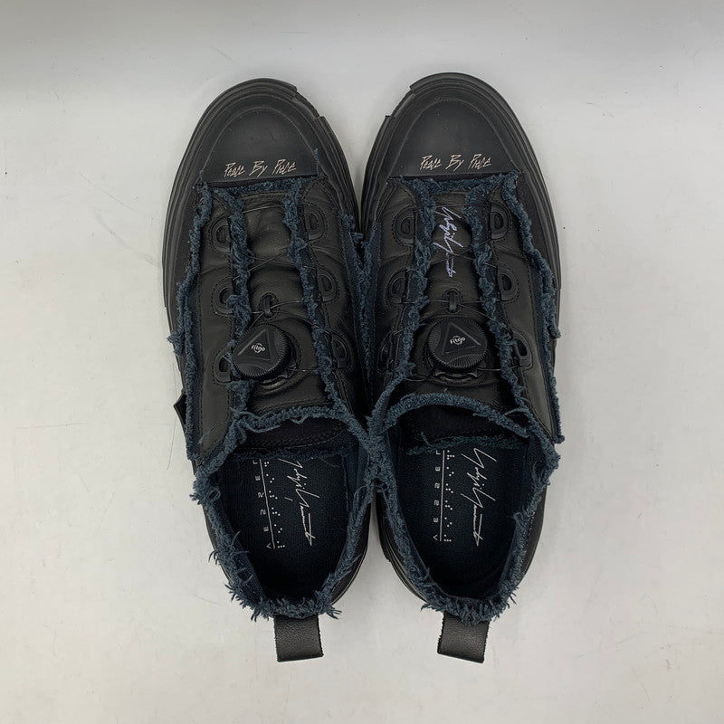 【中古品】【メンズ】 VESSEL ベッセル × YOHJI YAMAMOTO ヨウジヤマモト HD-E07-860 LOW TOP SNEAKERS ロウ トップ スニーカー 靴 162-260614-kh-03-izu サイズ：28 カラー：ブラック 万代Net店